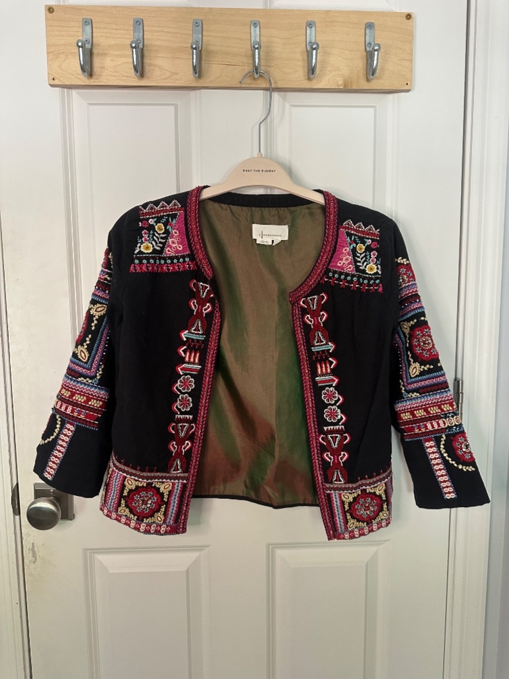 Anthropologie Embroidered Jacket